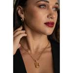 Fervor Montreal Necklace Citrine Slab Necklace
