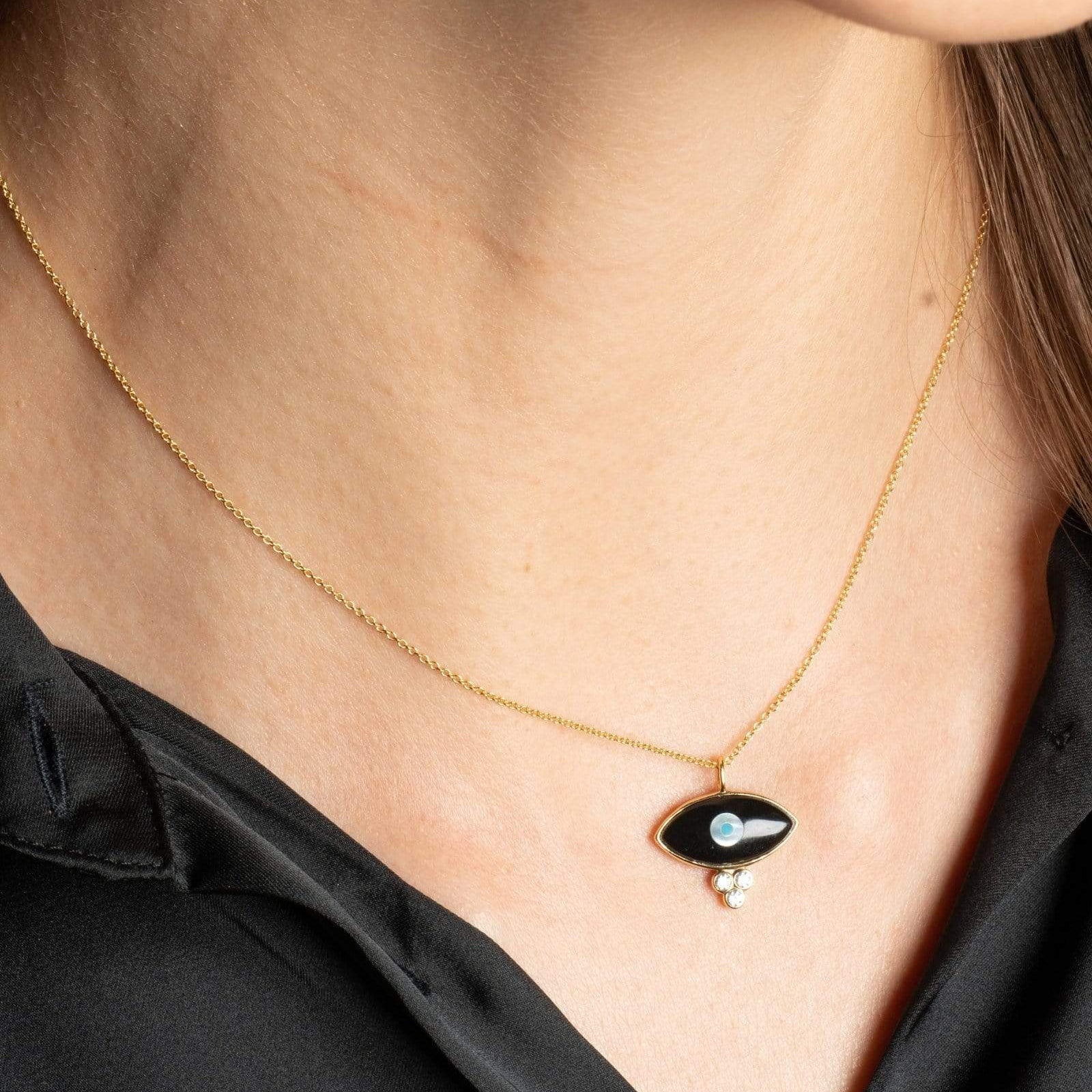 Fervor Montreal Necklace Divine Eye- Dew Drop Lucky Eye Necklace