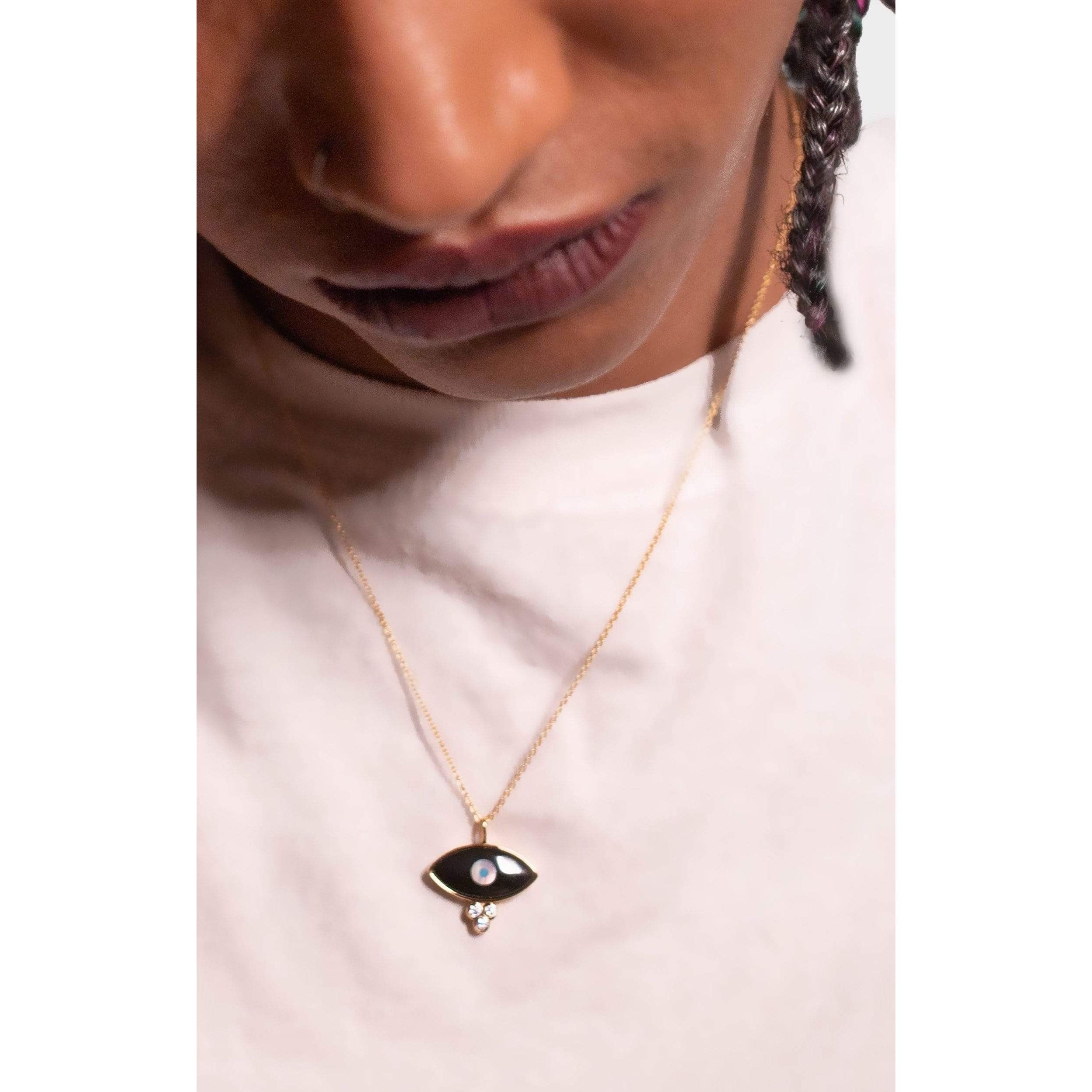 Fervor Montreal Necklace Divine Eye- Dew Drop Lucky Eye Necklace