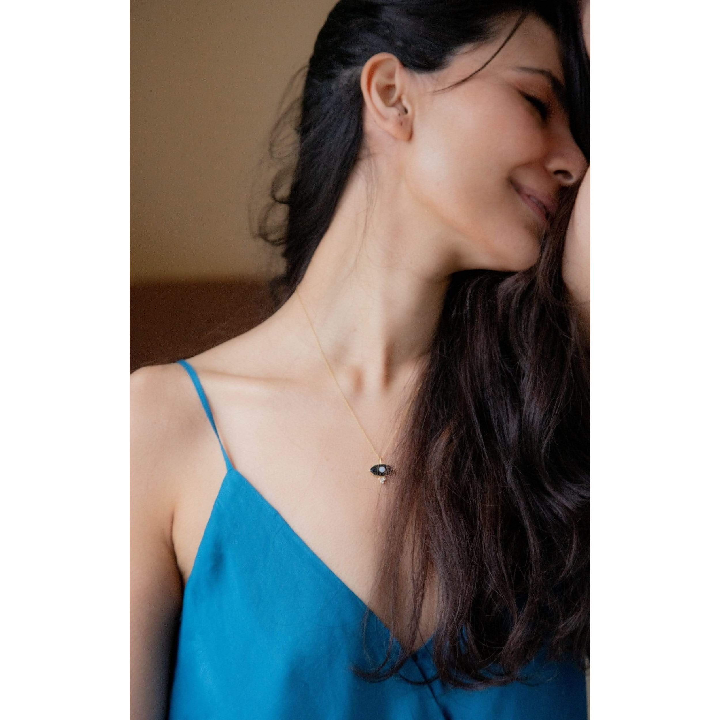 Fervor Montreal Necklace Divine Eye- Dew Drop Lucky Eye Necklace