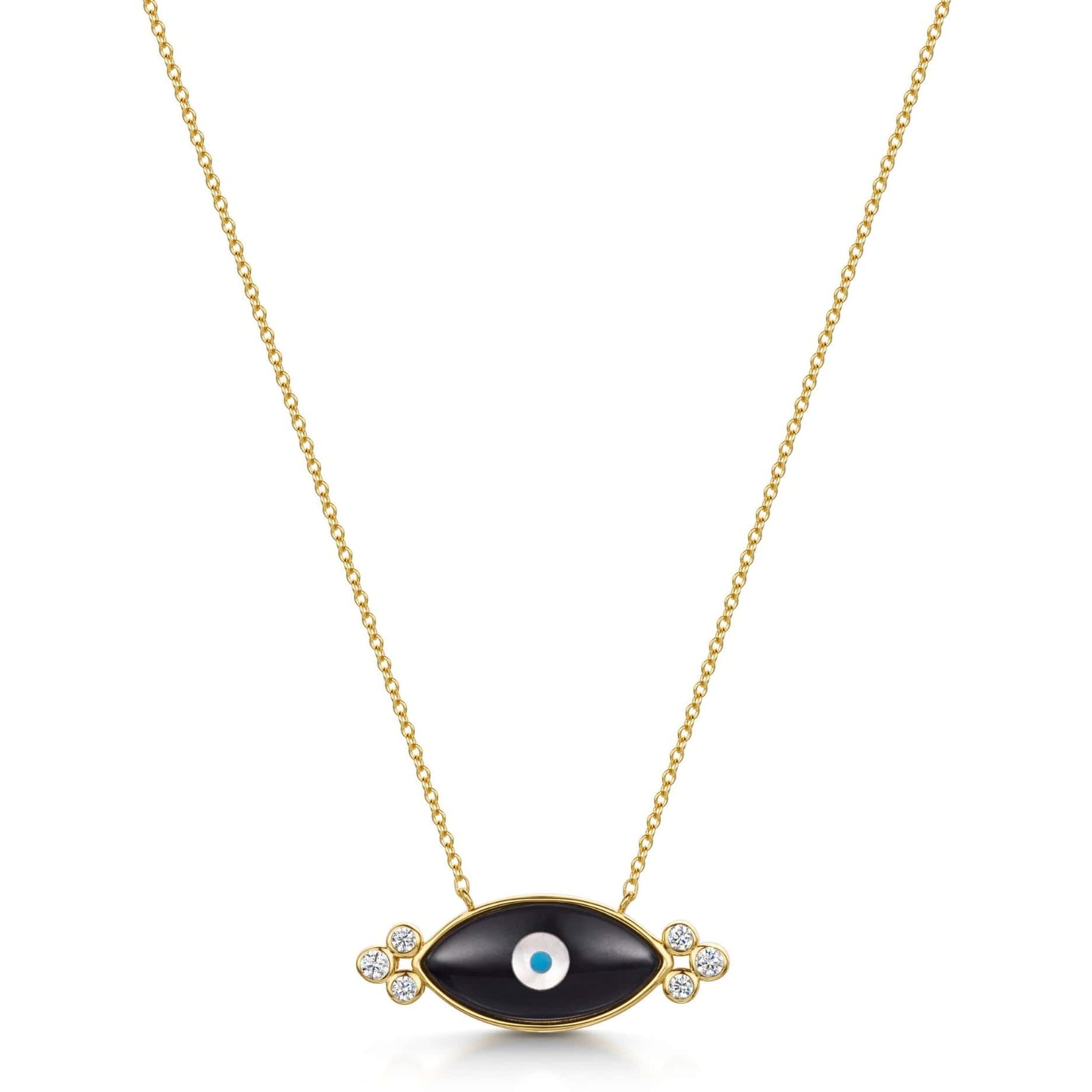 Double evil deals eye necklace