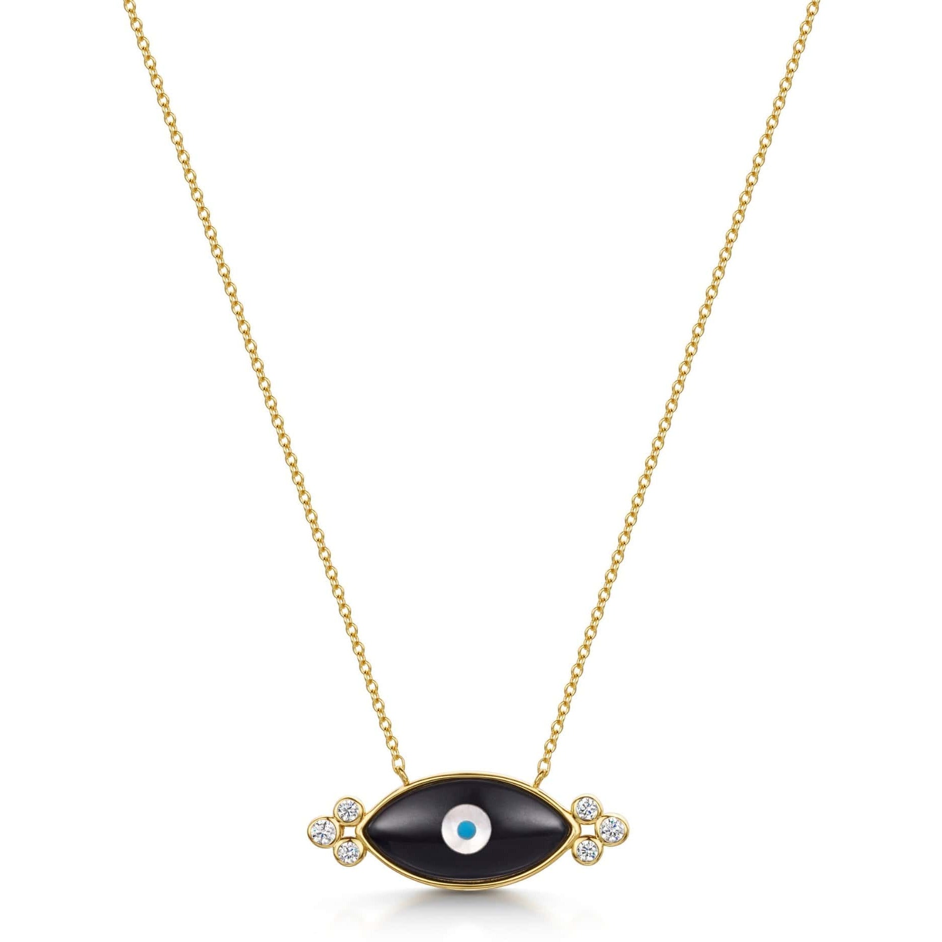 Fervor Montreal Necklace Divine Eye- Double Bubble Evil Eye Necklace