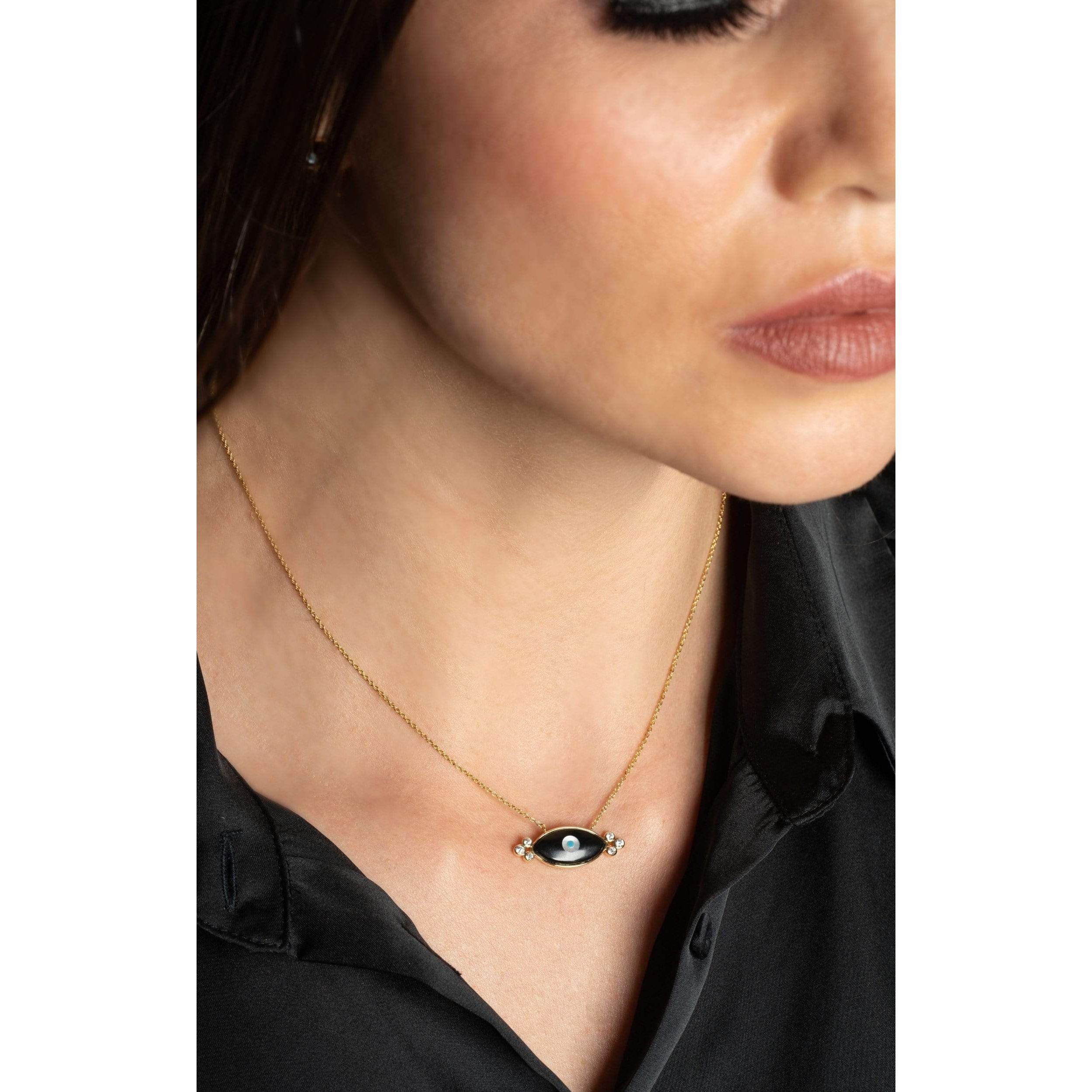 Fervor Montreal Necklace Divine Eye- Double Bubble Lucky Eye Necklace