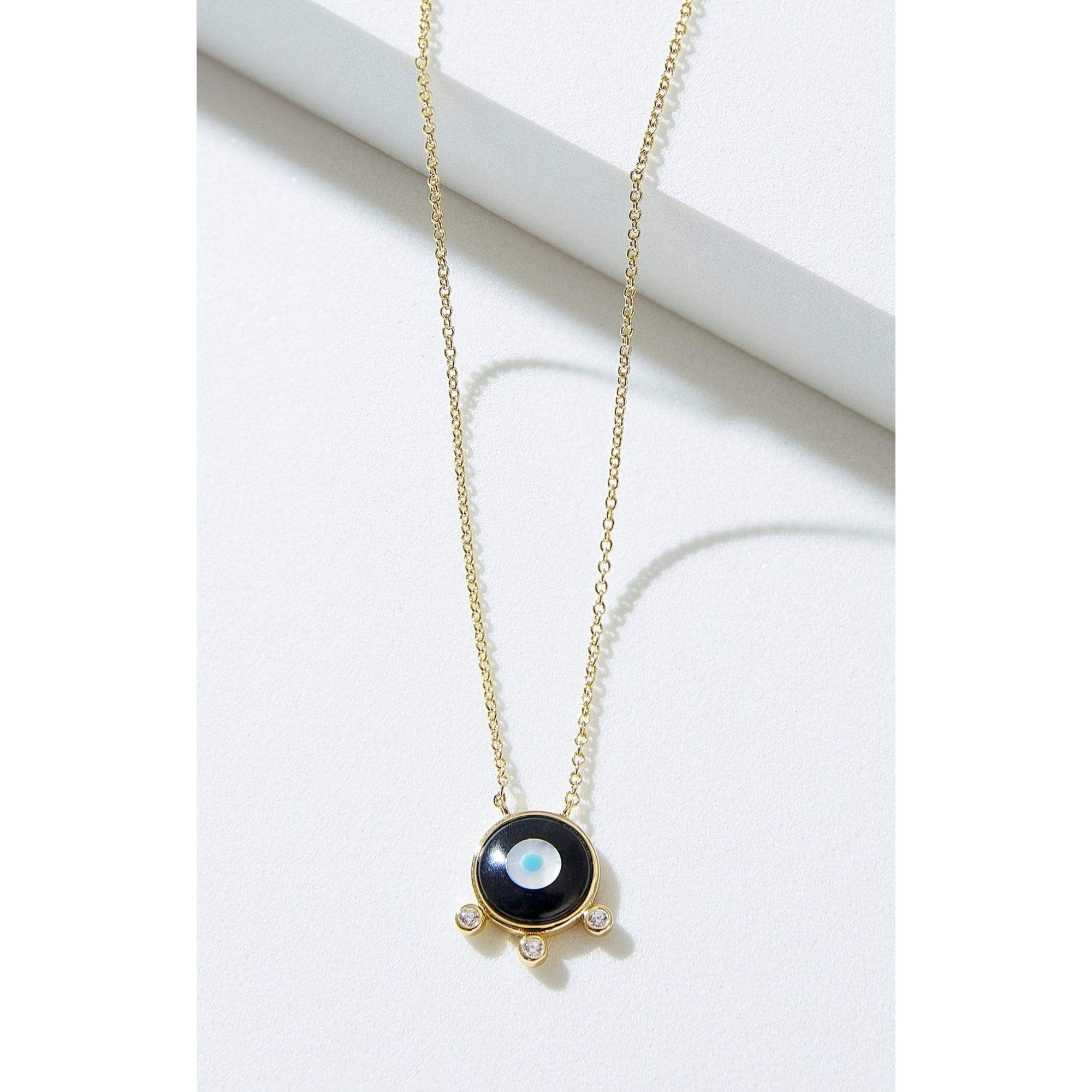 Fervor Montreal Necklace Divine Eye- Floating Bubble Evil Eye Necklace
