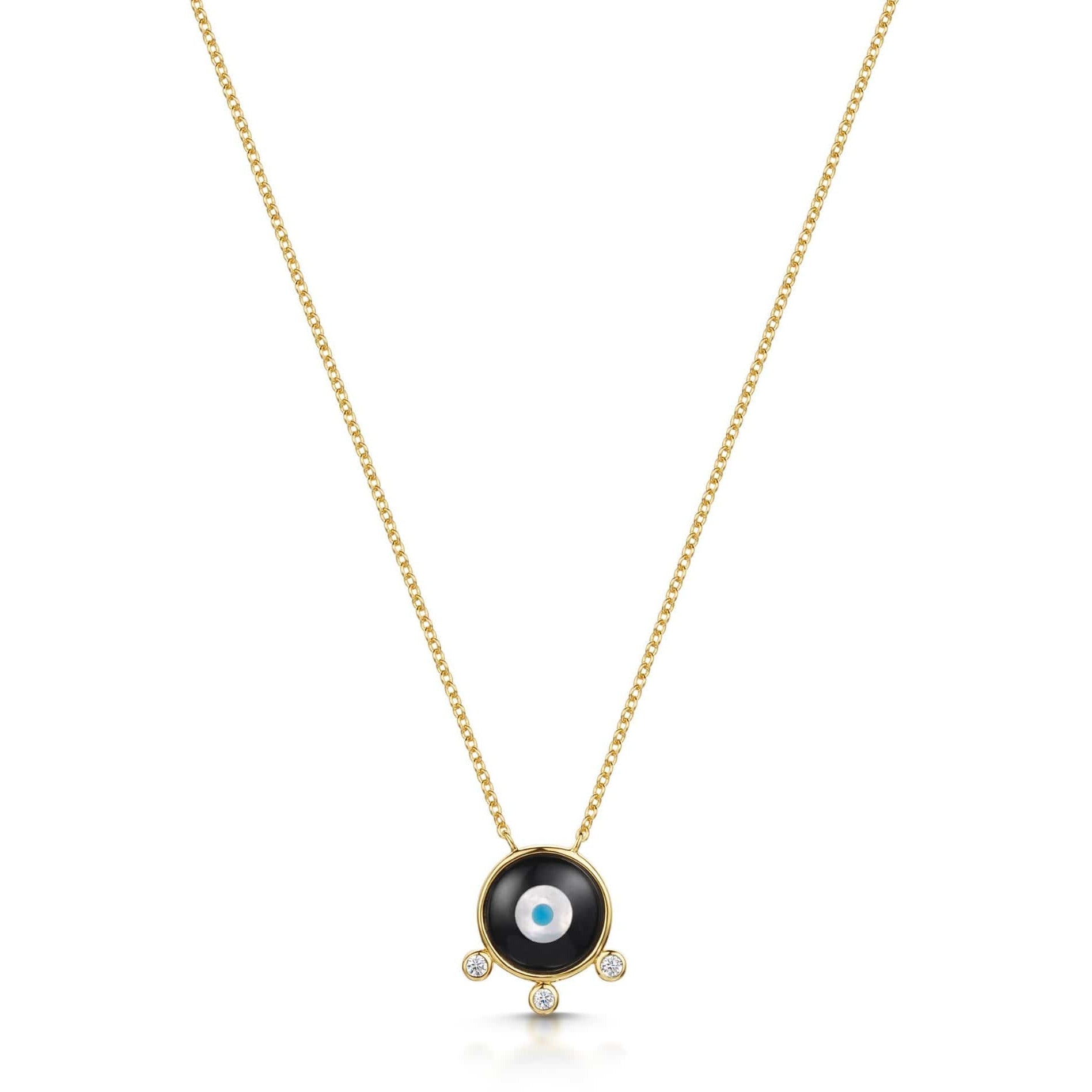 Fervor Montreal Necklace Divine Eye- Floating Bubble Evil Eye Necklace