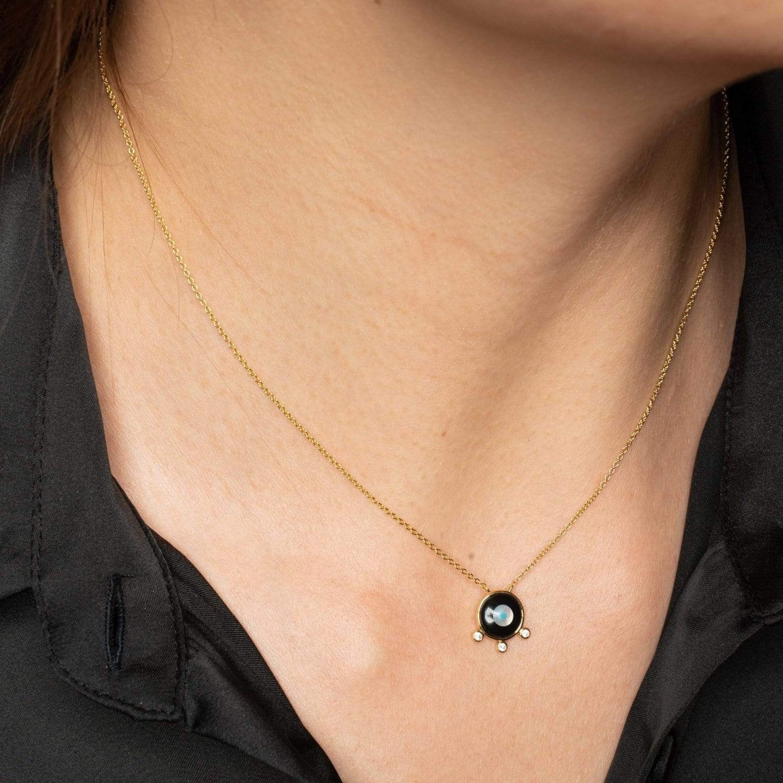 Fervor Montreal Necklace Divine Eye- Floating Bubble Lucky Eye Necklace