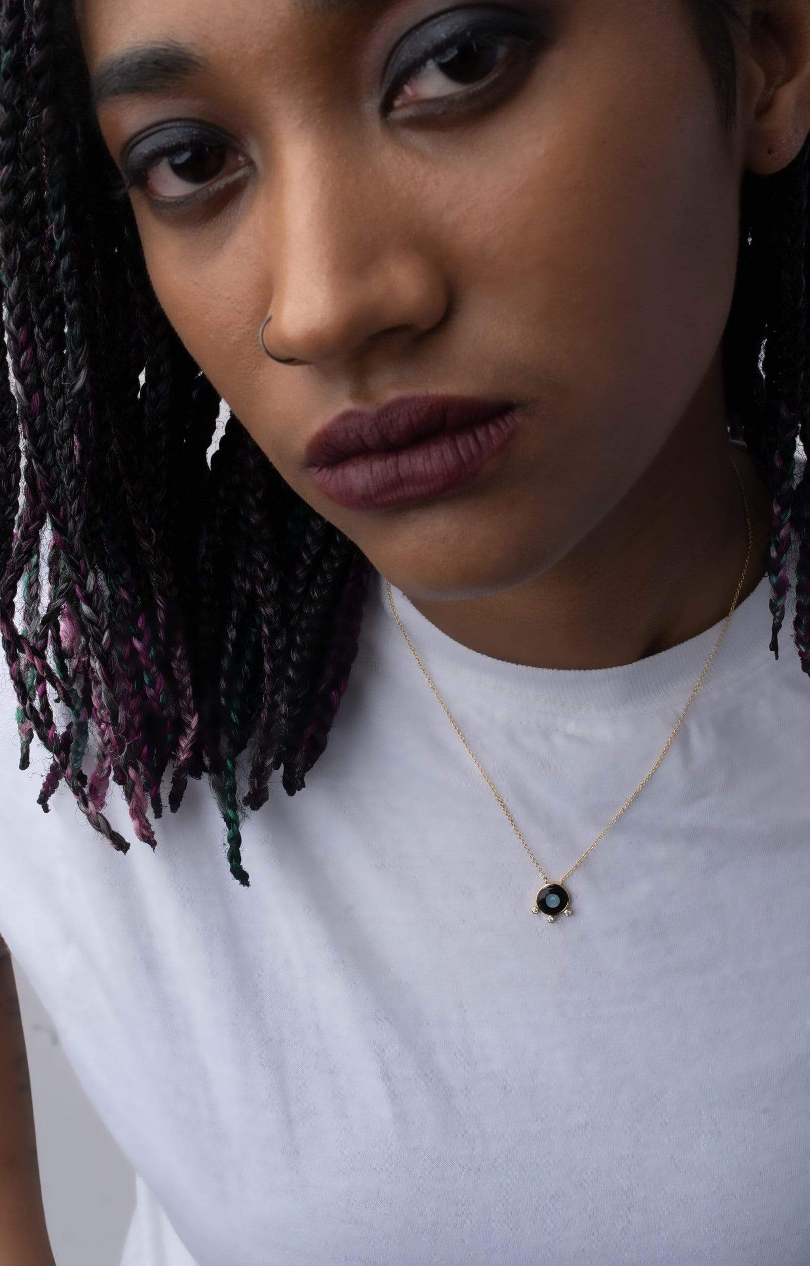 Fervor Montreal Necklace Divine Eye- Floating Bubble Lucky Eye Necklace