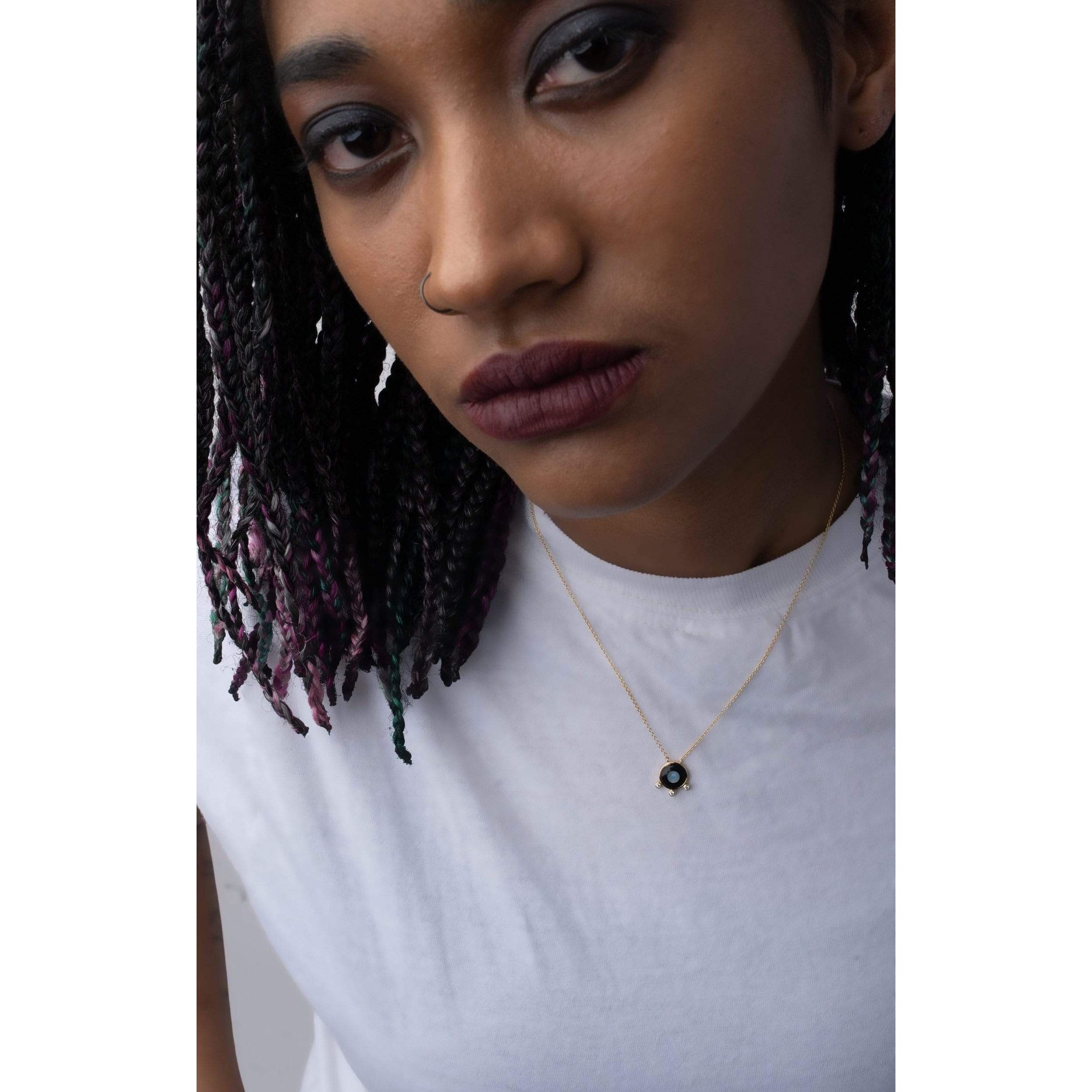 Fervor Montreal Necklace Divine Eye- Floating Bubble Lucky Eye Necklace