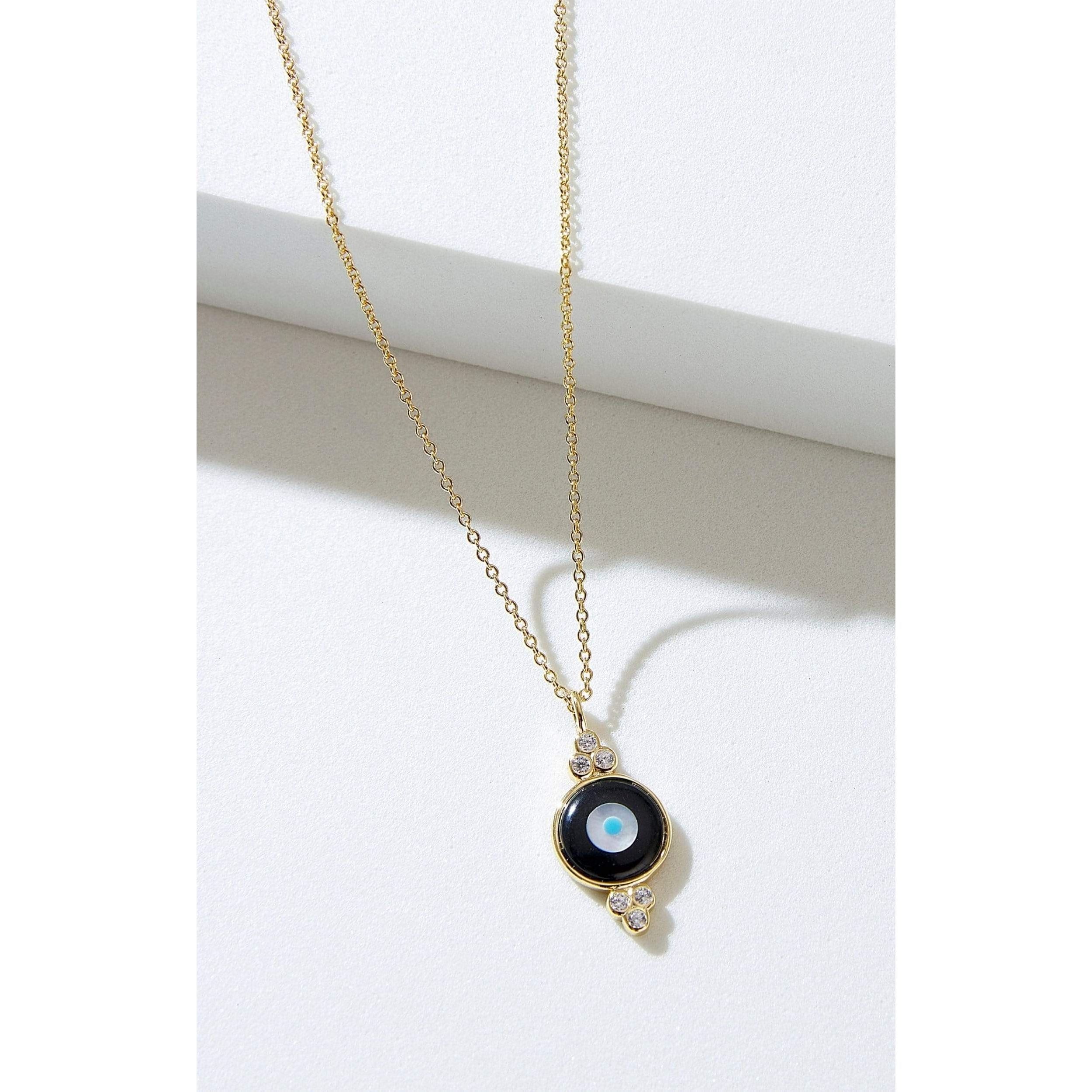 Fervor Montreal Necklace Divine Eye- Round Bubble Evil Eye Necklace