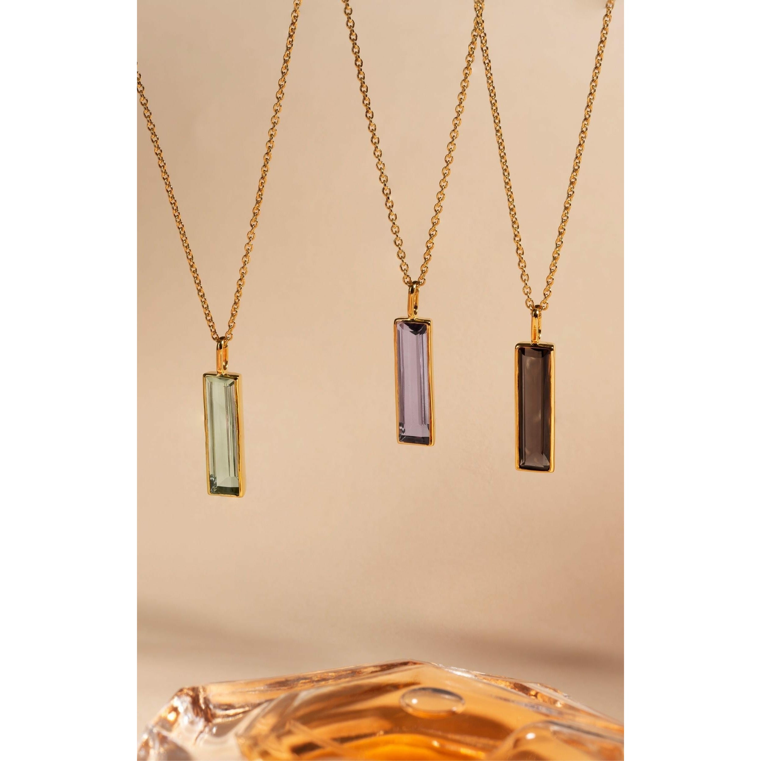 Fervor Montreal Necklace Elongated Baguette Citrine Necklace