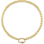 Fervor Montreal Necklace Fervor Links- Gold Carabiner