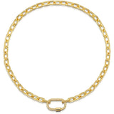 Fervor Montreal Necklace Fervor Links- Gold Carabiner