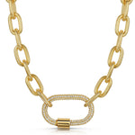Fervor Montreal Necklace Fervor Links- Gold Carabiner