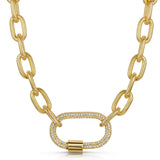 Fervor Montreal Necklace Fervor Links- Gold Carabiner