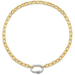 Fervor Montreal Necklace Fervor Links- Rhodium Carabiner