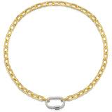 Fervor Montreal Necklace Fervor Links- Rhodium Carabiner