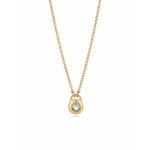 Fervor Montreal Necklace Keyhole Rose Cut Peridot Necklace