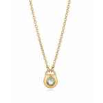 Fervor Montreal Necklace Keyhole Rose Cut Peridot Necklace