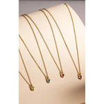 Fervor Montreal Necklace Keyhole Rose Cut Peridot Necklace