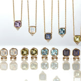 Fervor Montreal Necklace Lemon Quartz Asscher Cut Necklace