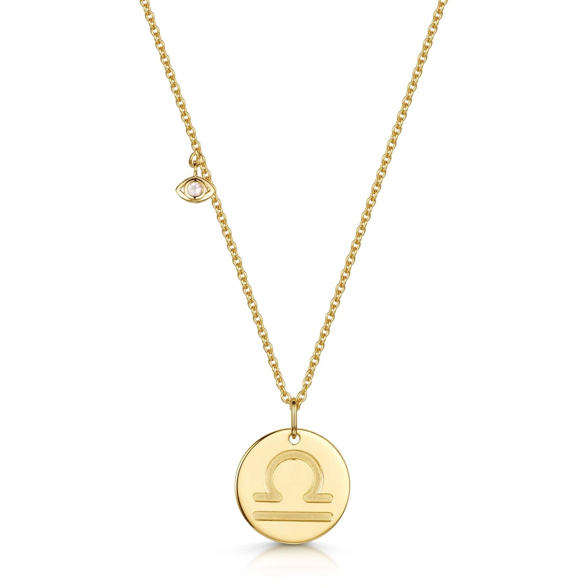 Fervor Montreal Necklace Libra Double-Sided Zodiac & Constellation Necklace