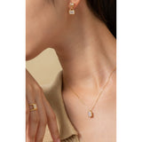 Fervor Montreal Necklace Malaika Rainbow Moonstone Octagon Necklace
