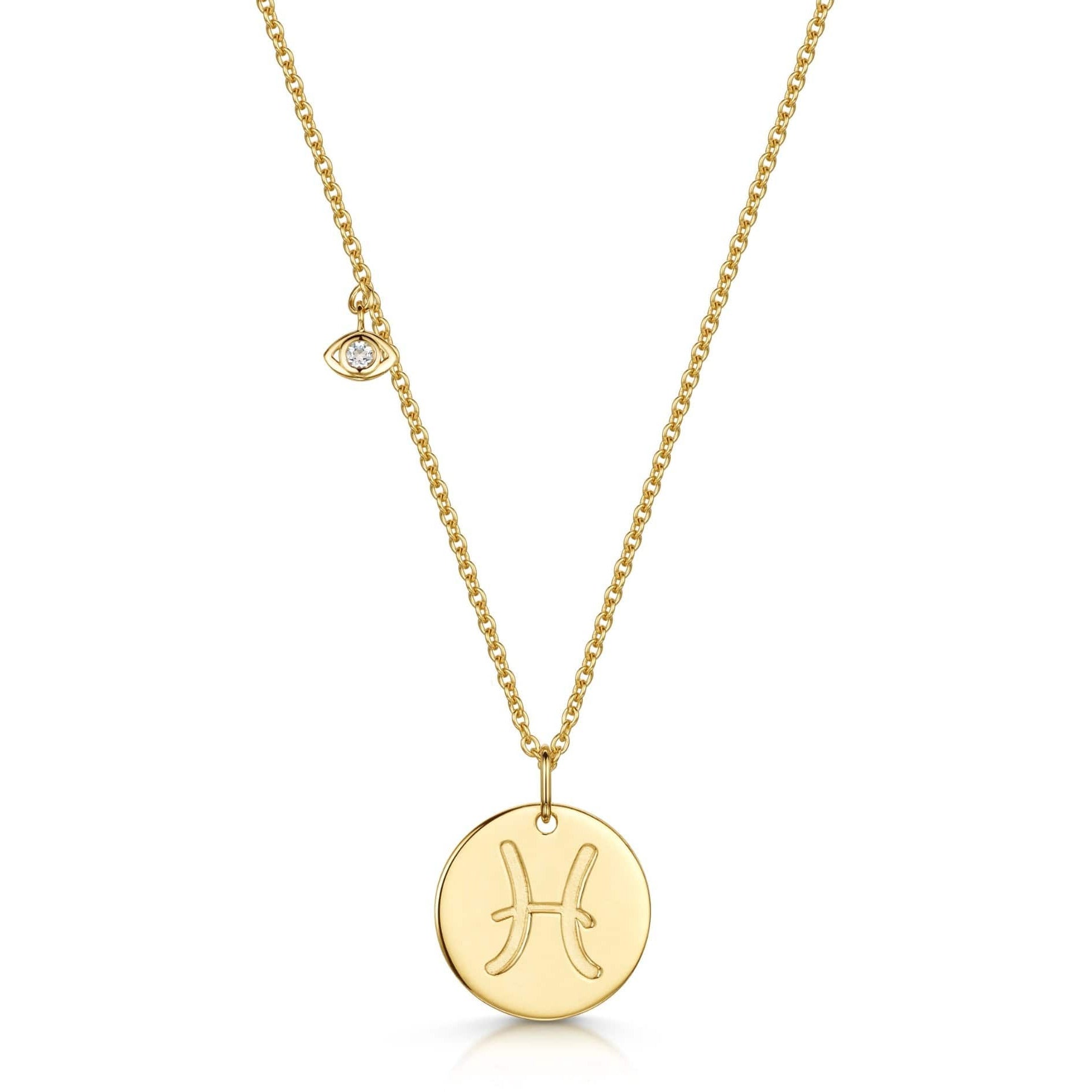 Fervor Montreal Necklace Pisces Double-Sided Zodiac & Constellation Necklace