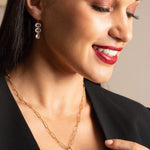 Fervor Montreal Necklace Rose Quartz Slab Necklace