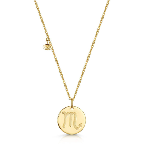 Zodiac sign sales pendant necklace