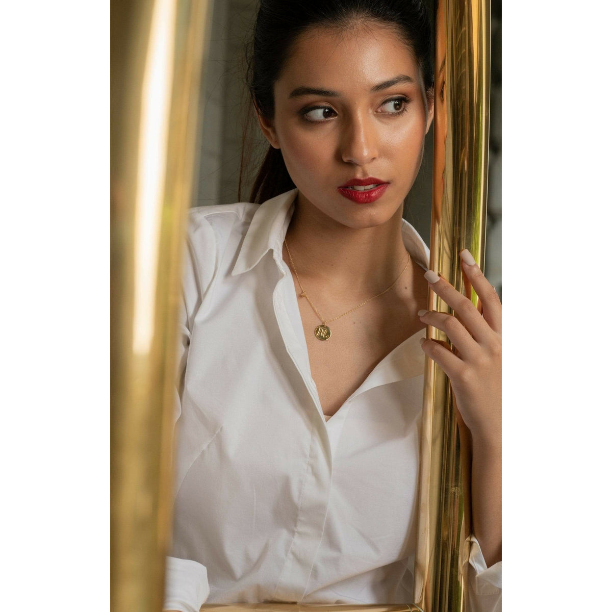 Scorpio star constellation necklace top
