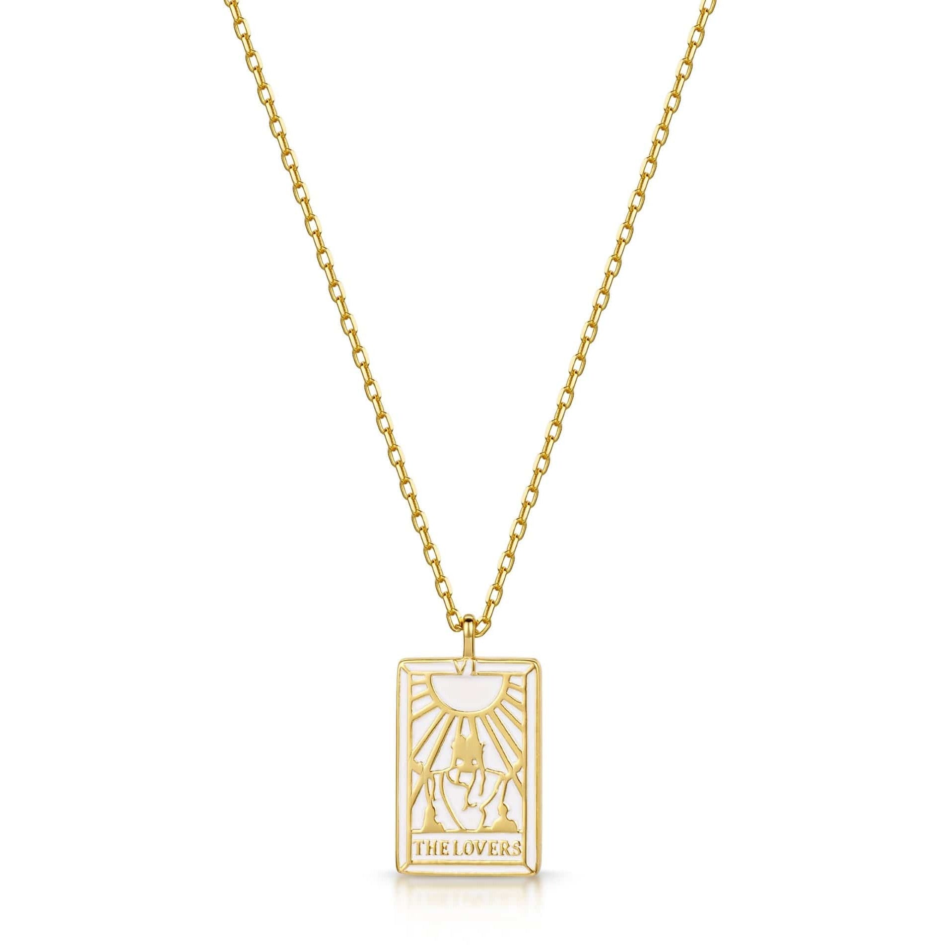 Fervor Montreal Necklace Tarot Card- The Lovers Reversible Necklace