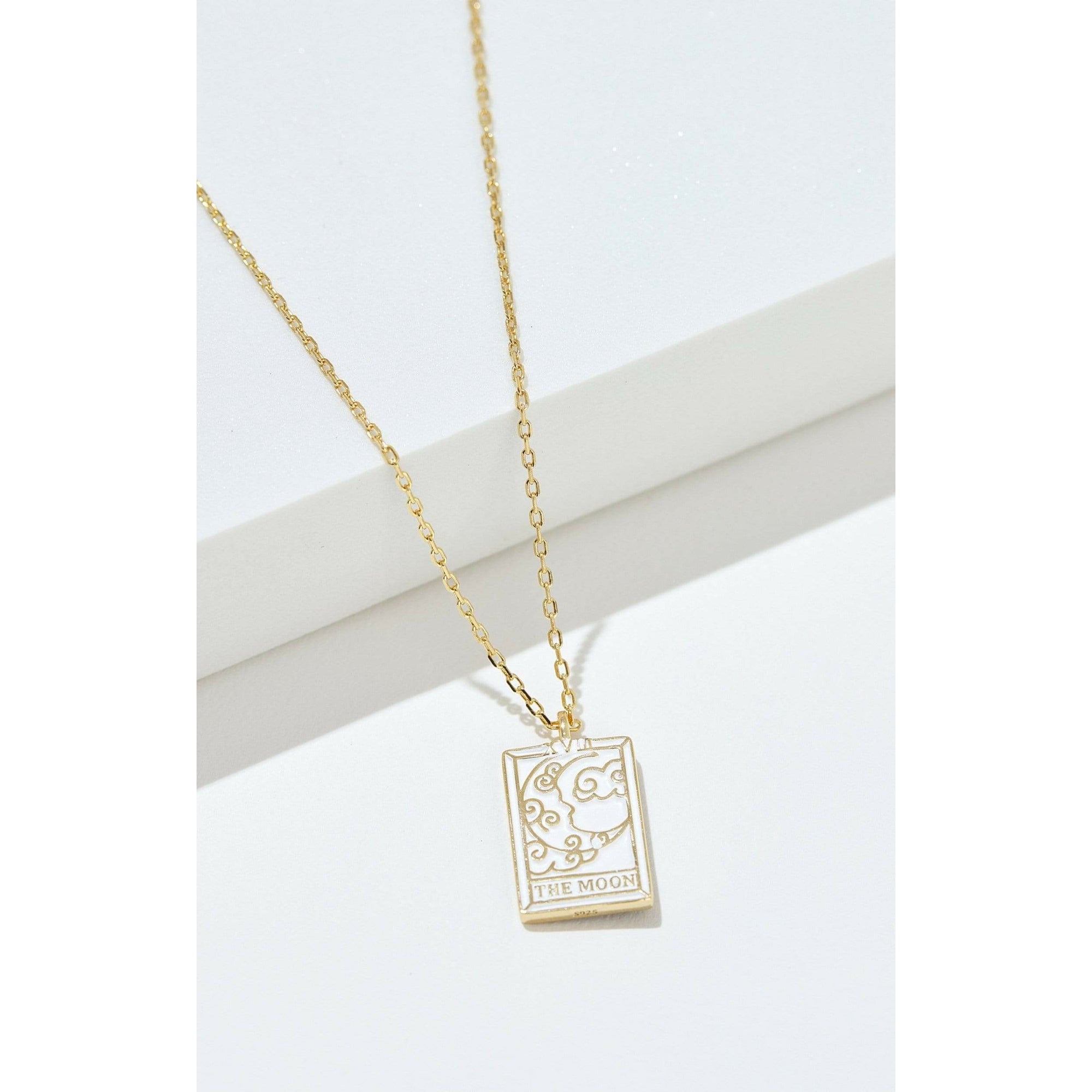 Fervor Montreal Necklace Tarot Card- The Moon Reversible Necklace