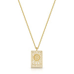 Fervor Montreal Necklace Tarot Card- The Sun Reversible Necklace