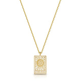 Fervor Montreal Necklace Tarot Card- The Sun Reversible Necklace
