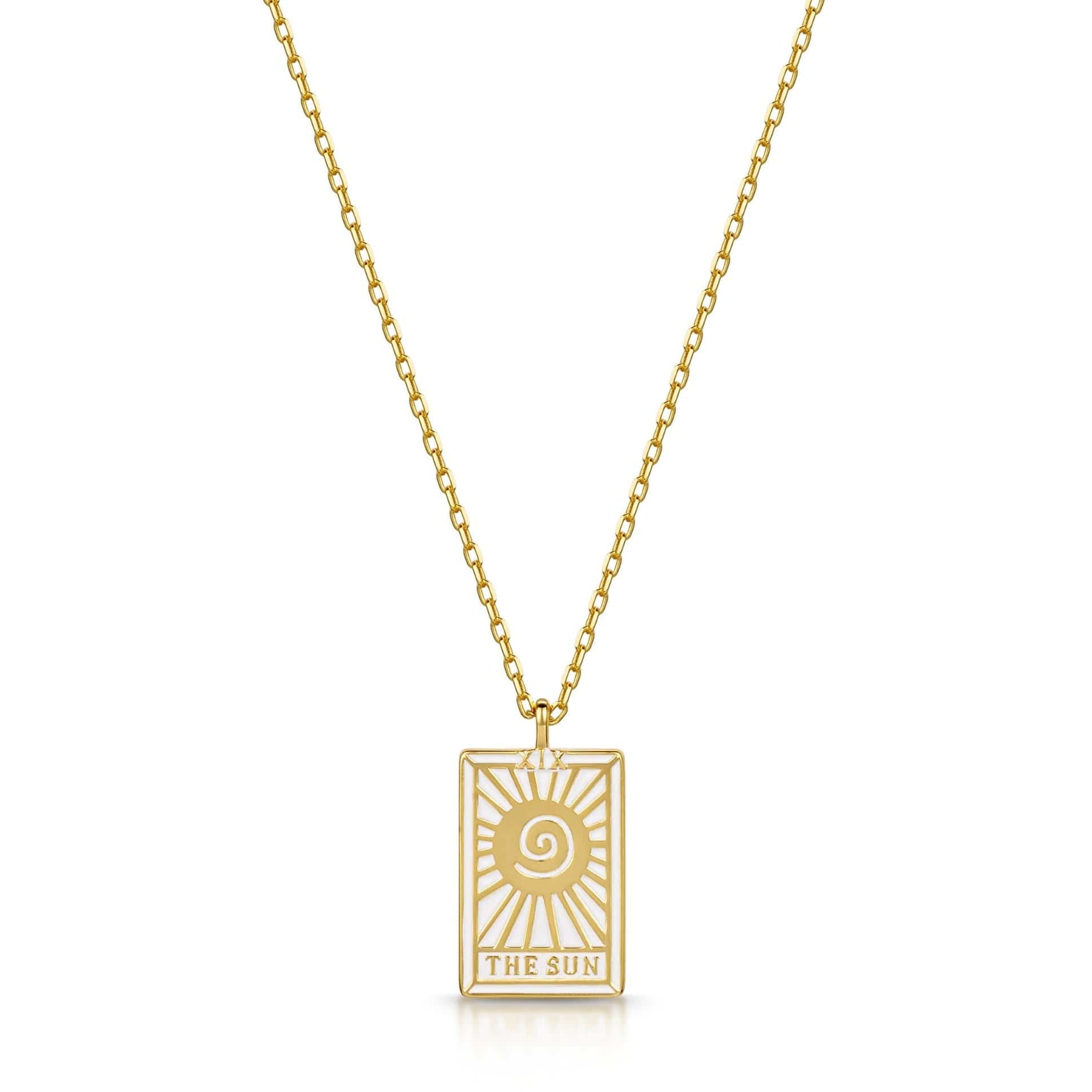 Fervor Montreal Necklace Tarot Card- The Sun Reversible Necklace