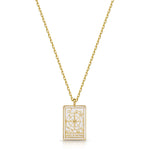 Fervor Montreal Necklace Tarot Card- Wheel of Fortune Reversible Necklace