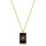 Fervor Montreal Necklace Tarot Card- Wheel of Fortune Reversible Necklace