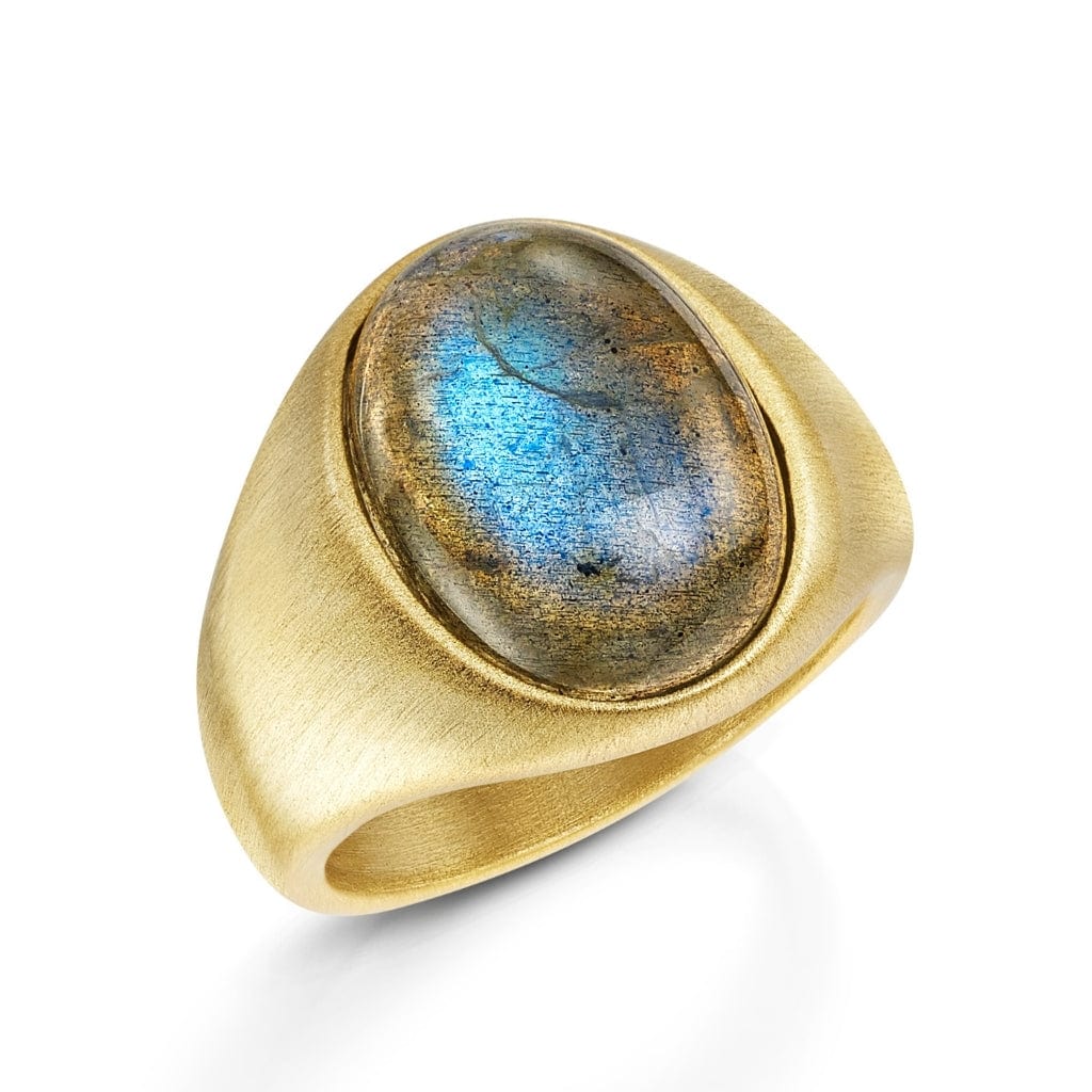 Fervor Montreal Rings Classic Oval Labradorite Ring