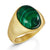 Fervor Montreal Rings Classic Oval Malachite Ring