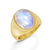 Fervor Montreal Rings Classic Oval Rainbow Moonstone Ring