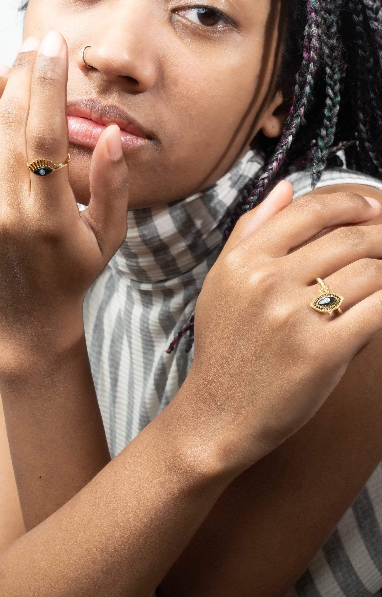 Fervor Montreal Rings Divine Eye- Lash Lucky Eye Ring