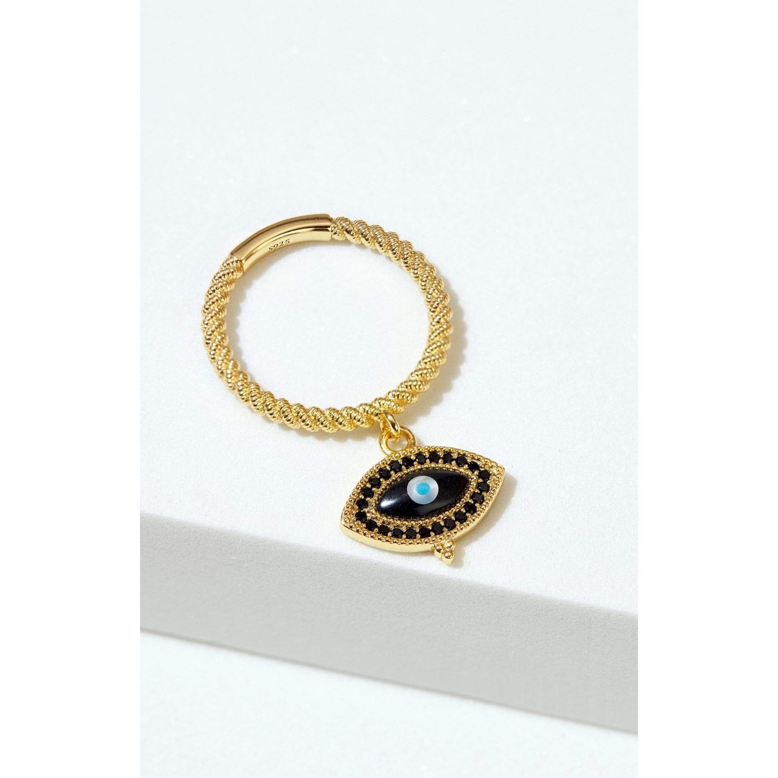 Fervor Montreal Rings Divine Eye- Vintage Evil Eye Charm Ring