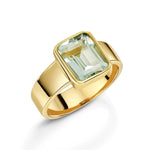 Fervor Montreal Rings Gorgeous Octagon Green Amethyst Boss Babe Ring