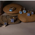 Fervor Montreal Rings Labradorite Emerald Cut Cocktail Rings