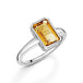 Fervor Montreal Rings Octagon Bar Citrine Ring