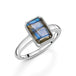 Fervor Montreal Rings Octagon Bar Labradorite Ring