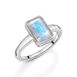 Fervor Montreal Rings Octagon Bar Rainbow Moonstone Ring